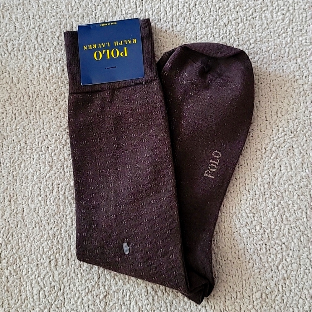 Polo Brown Patrerned Socks